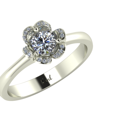Modern engagement rings