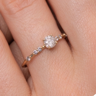 Salt and Pepper engagement rings