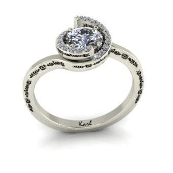 14-karat white gold 14-karat white gold