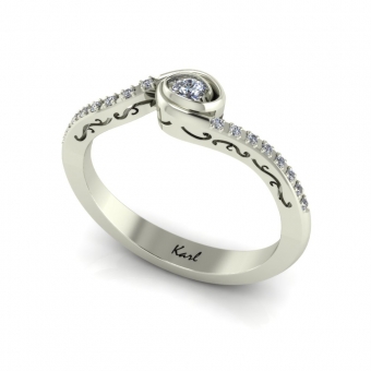 14-karat white gold